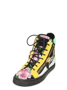 Giuseppe Zanotti Suede Backpack, Patent Leather Sandals, and Floral ...