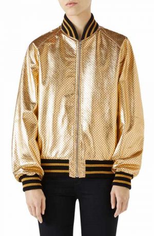 Gold Exercise Clothes by popular Boston luxury fashion blog A Few Goody Gumdrops
