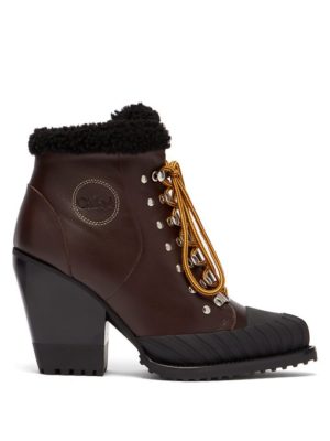 Warm winter boots featured by top high end fashion blog, A Few Goody Gumdrops: image of Rylee Lace Up Leather Boots