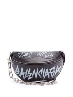 Designer Urban Streetwear featured by high end fashion blog, A Few Goody Gumdrops: image of a Balenciaga fanny bag