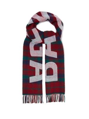 Balenciaga Logos movement featured by top high end fashion blog, A Few Goddy Gumdrops: image of a Balenciaga scarf