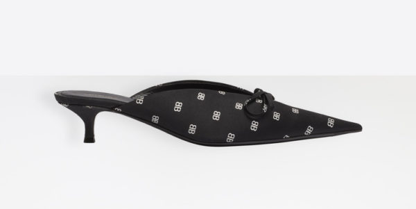 Blaenciaga graffiti collection featured by top high end fashion blog, A Few Good Gumdrops: image of Balenciaga knife pumps