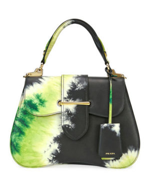 A Few Goody Gumdrops shares her renewed love of the tie dye fashion from the hippie era: image of a tie dye Prada bag.