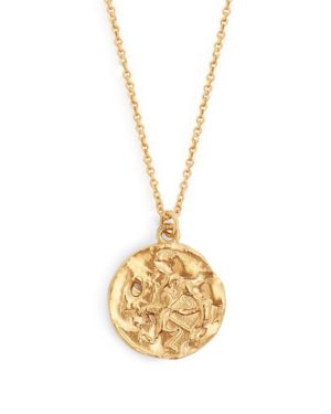 Top US High end fashion blog, A Few Goody Gumdrops shares the latest gold coin necklaces: image of Alighieri gold coin necklaces