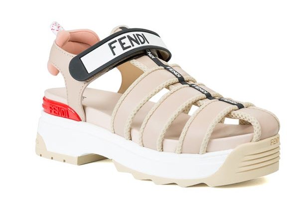 Fendi Pink Trek Sandals