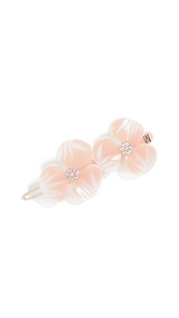 Trendy Hair Clips and Barrettes featured by top US high end fashion blog, A Few Goody Gumdrops: image of an Alexandre de Paris floral barette