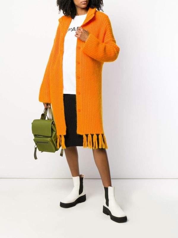 Cute long fall cardigans featured by top US luxury fashion blog, A Few Goody Gumdrops: image of Kenzo long cardigan