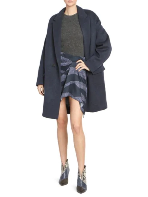 Cocoon winter coat shopping guide featured by top US high end fashion blog, A Few Goody Gumdrops: image of Isabel Marant cocoon winter coat