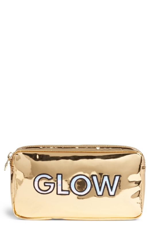 Unique gifts for fashion lovers features by top US high end fashion blog, A Few Goody Gumdrops: image of a Stoney Clover Lane makeup pouch.