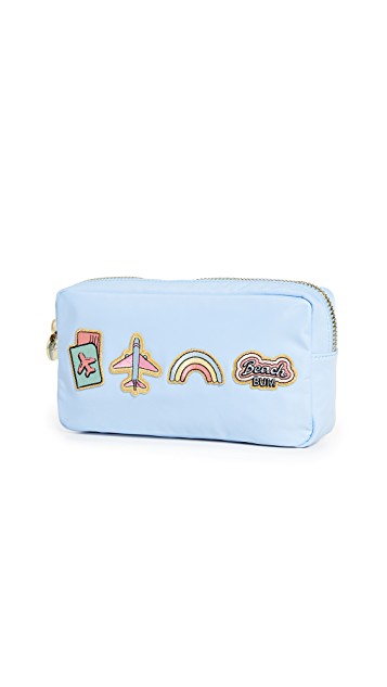 Unique gifts for fashion lovers features by top US high end fashion blog, A Few Goody Gumdrops: image of a Stoney Clover Lane makeup pouch.