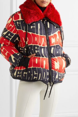 Designer ski jackets featured by top US high end fashion blog, A Few Goody Gumdrops: Moncler Grenoble Plaret