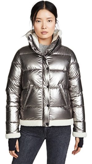 Designer ski jackets featured by top US high end fashion blog, A Few Goody Gumdrops: Sam Willa puffer jacket