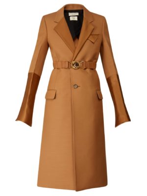 Camel coat trend favorites featured by top US high end fashion blog, A Few Goody Gumdrops: image of Bottega Veneta camel coat