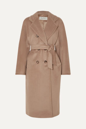 Camel coat trend favorites featured by top US high end fashion blog, A Few Goody Gumdrops: image of Max Mara camel coat