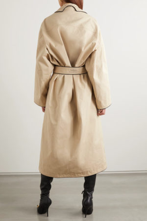 Designer Trench Coats for Spring roundup, featured by top US high end fashion blog, A Few Goody Gumdrops: Balenciaga leather trench coat