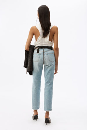 Zipper trend featured by top US high end fashion blog, A Few Goody Gumdrops: Alexander Wang cult zip jeans