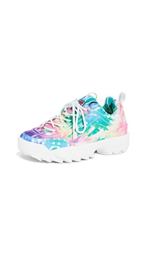 Tie Dye Designer Fashion featured by top US designer fashion blogger, A Few Goody Gumdrops: Fila tie dye sneakers