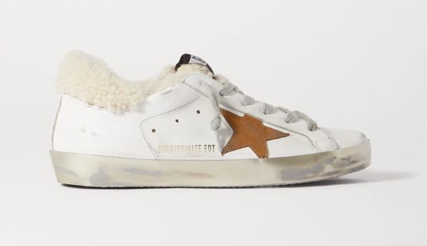 golden goose shearling sneakers