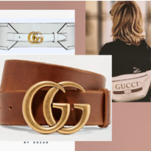 Gucci Belts “featured on high end fashion blog, A Few Goody Gumdrops”