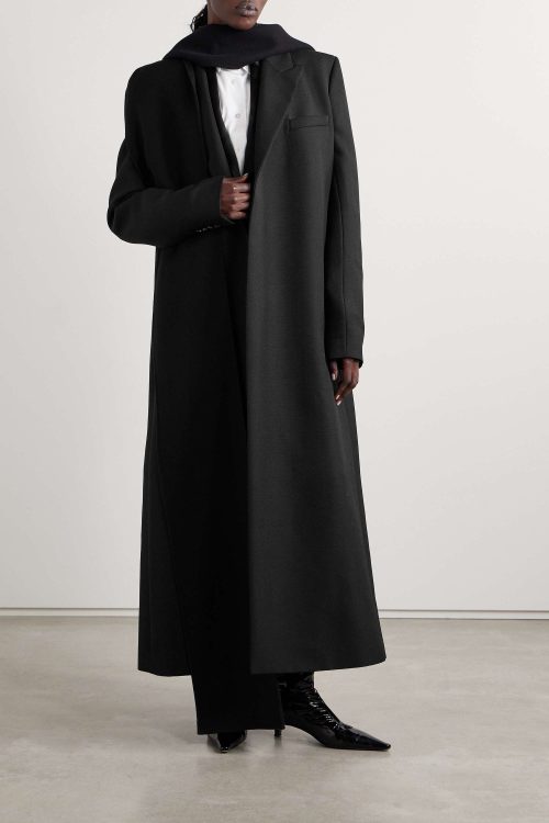 THE ROW
Cassiopea oversized grain de poudre wool and mohair-blend coat
